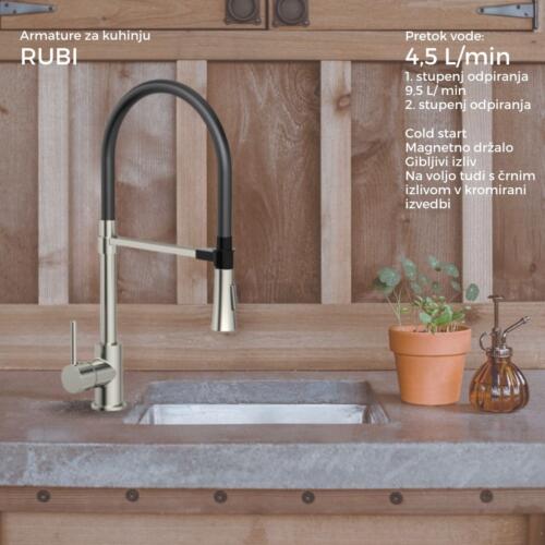 RUBI armature za kuhinjo
